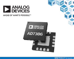 마우저, 아나로그디바이스의 16비트 AD7386 SAR ADC 공급